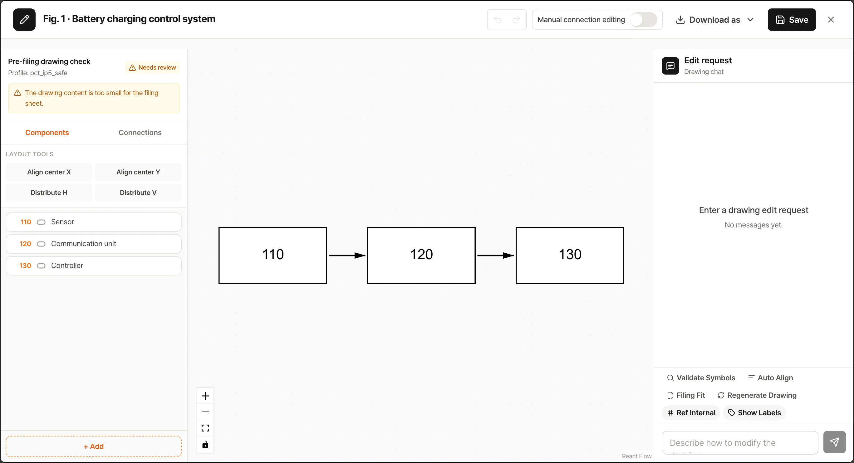 Patent drawing editor