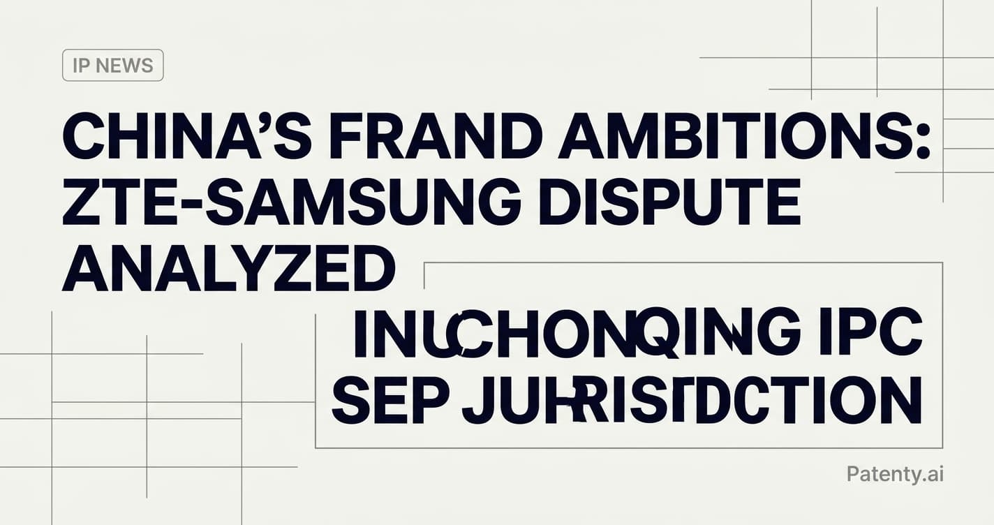 The Chongqing Forum: Analyzing the ZTE-Samsung FRAND Dispute and China's Global Rate-Setting Ambitions