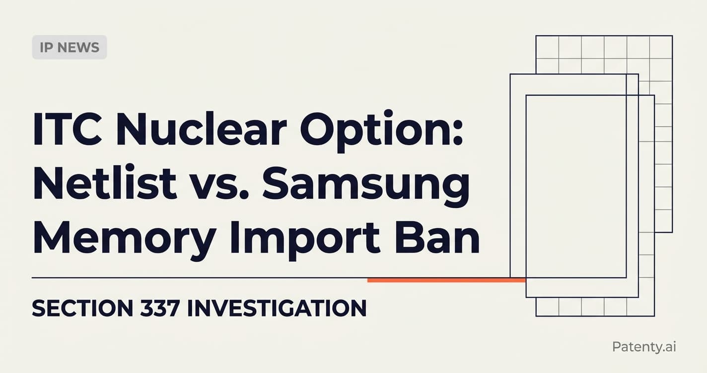 The ITC Nuclear Option: Analyzing the Netlist vs. Samsung Memory Import Ban Investigation