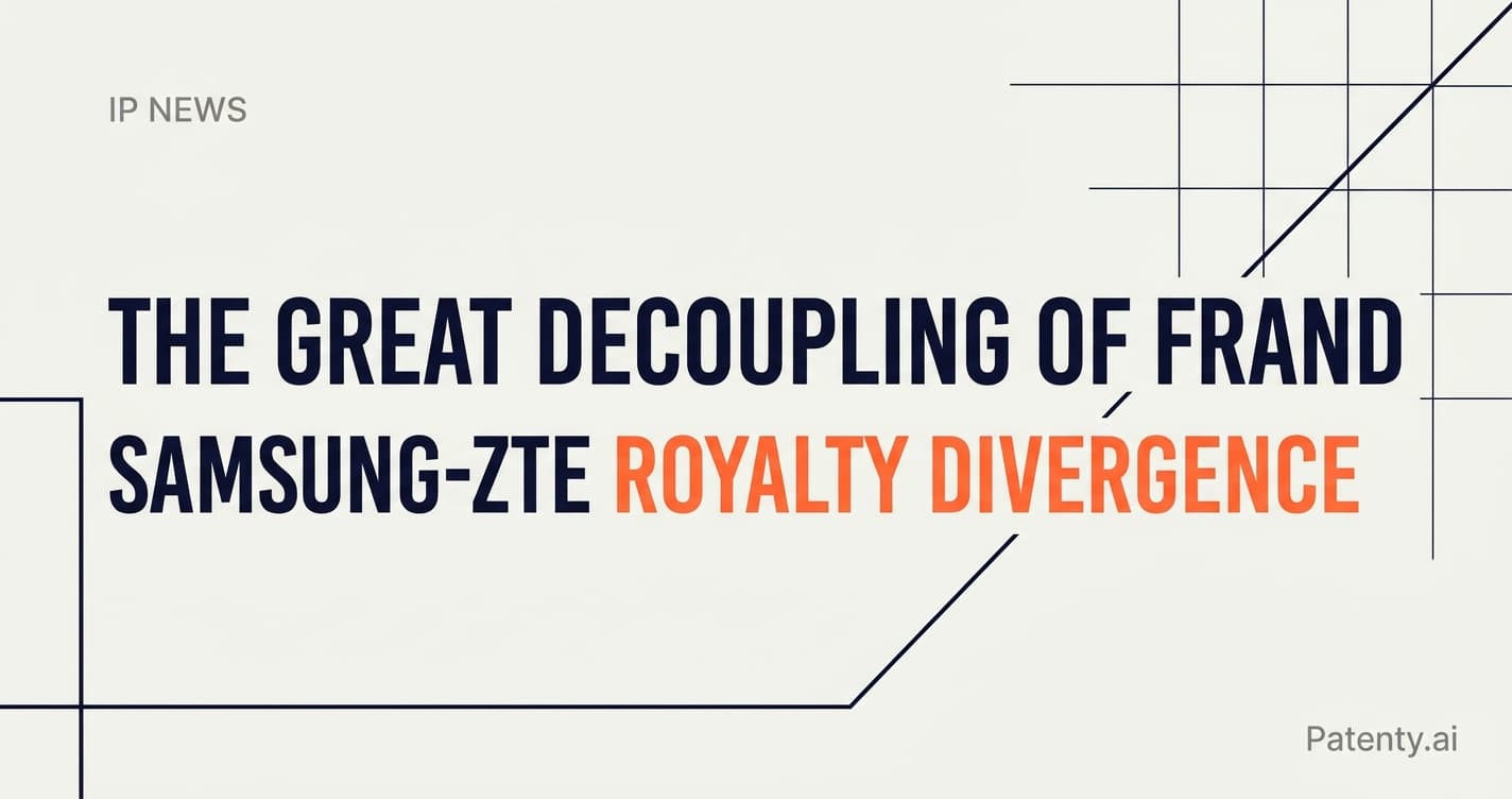 The Great Decoupling of FRAND: Analyzing the Samsung-ZTE Royalty Divergence