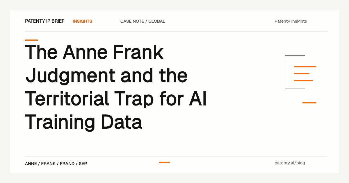 The Anne Frank Judgment and the Territorial Trap for AI Training Data